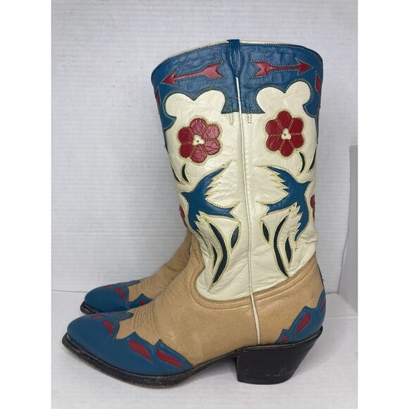 Montana Swallow Vintage Womens Western Boots sz 8.5 - Picture 7 of 16